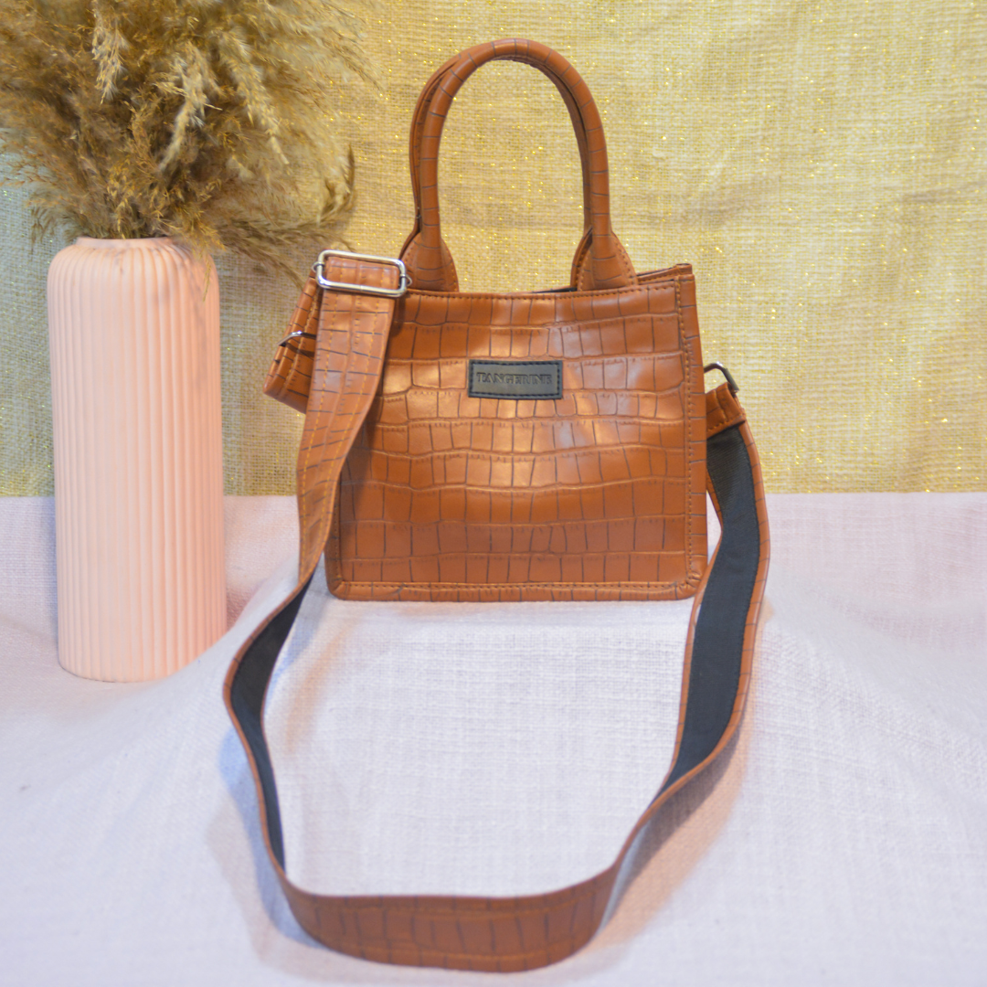 Emmy Tan Croc Mini Bag