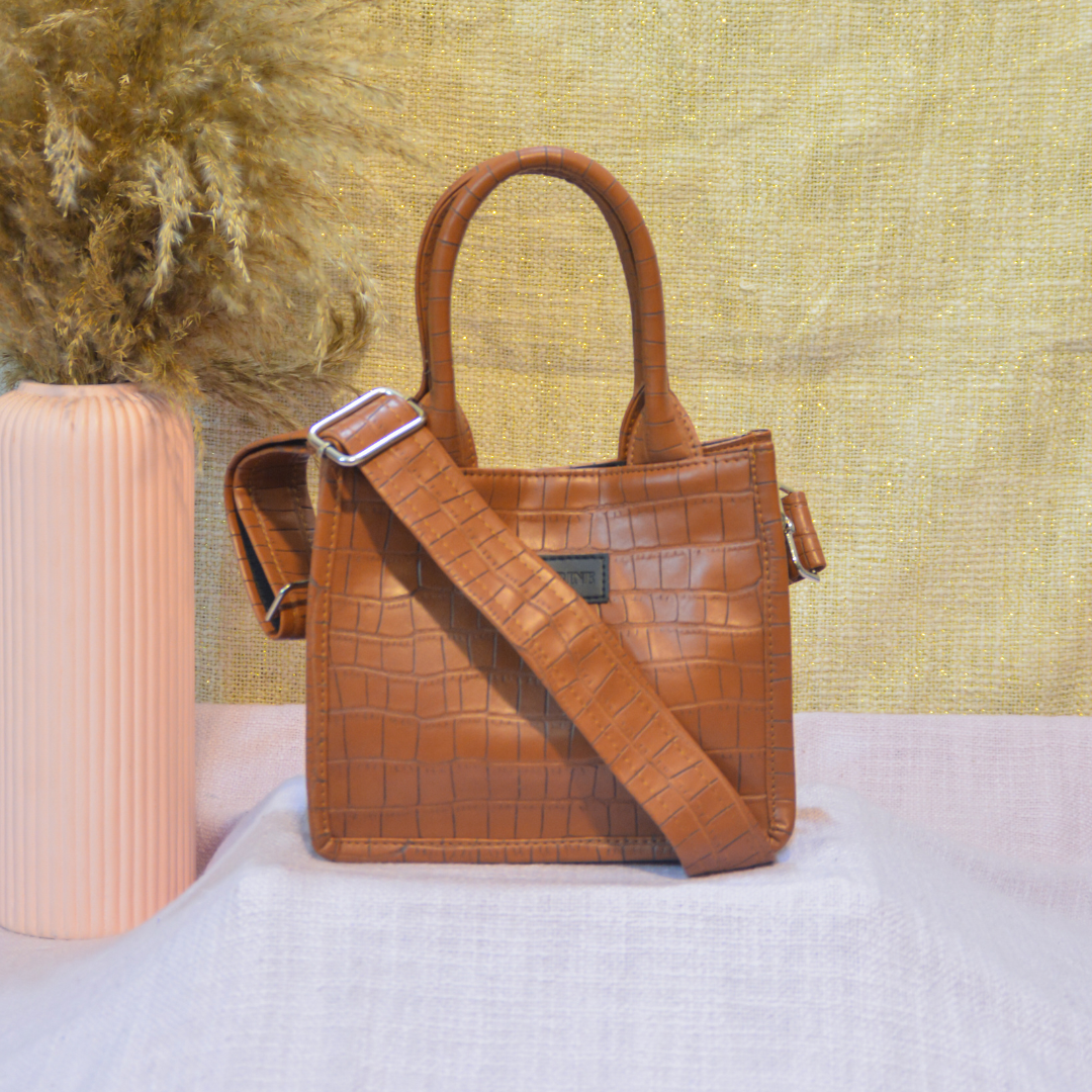 Emmy Tan Croc Mini Bag