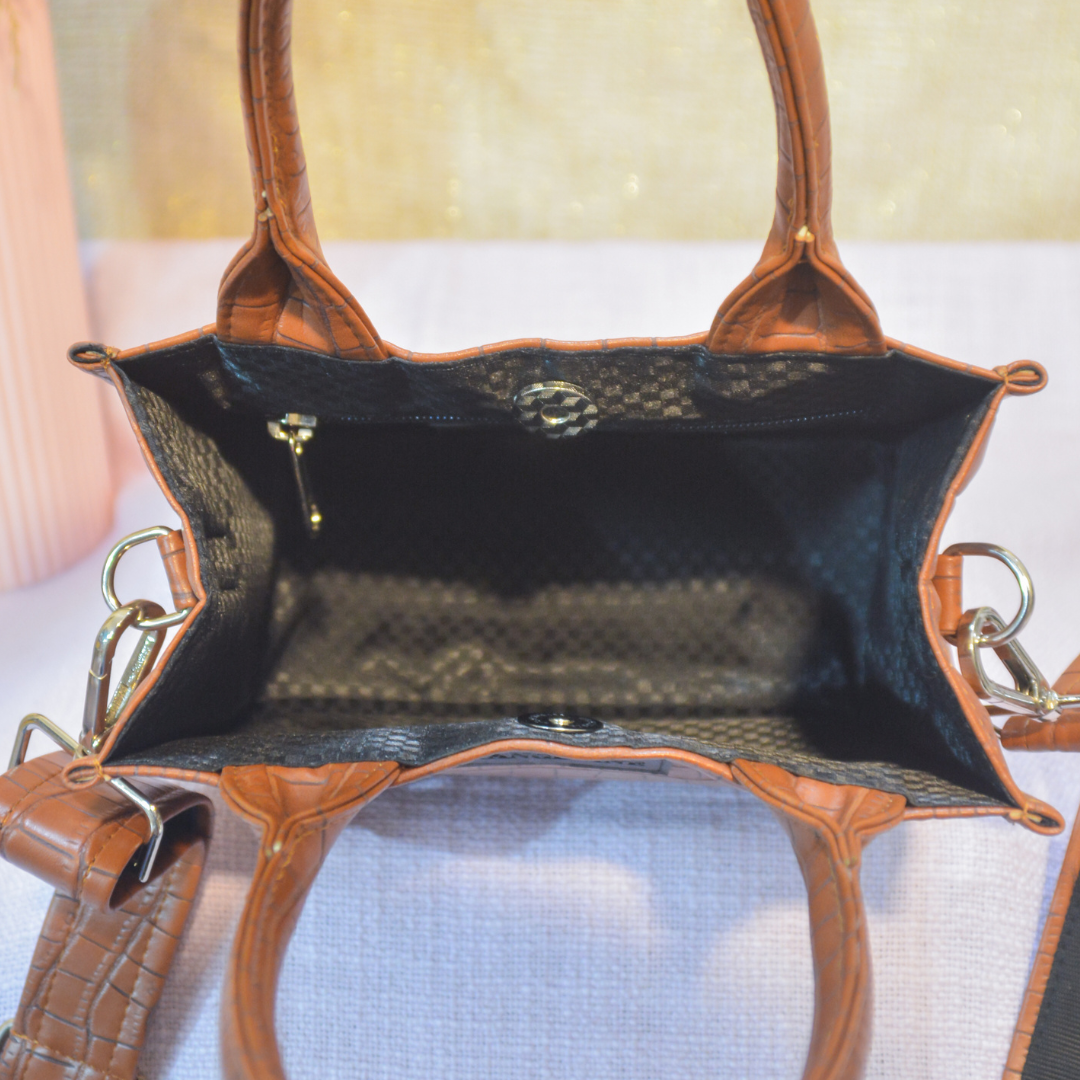 Emmy Tan Croc Mini Bag