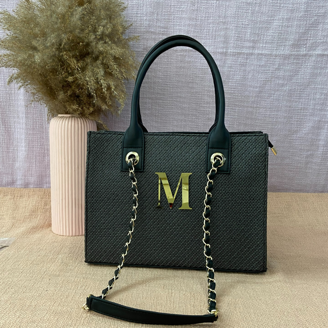 Grey Chain Tote 12inch