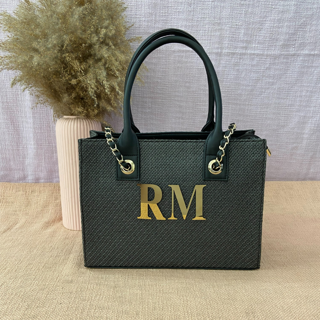 Grey Chain Tote 12inch