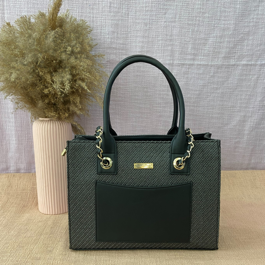 Grey Chain Tote 12inch