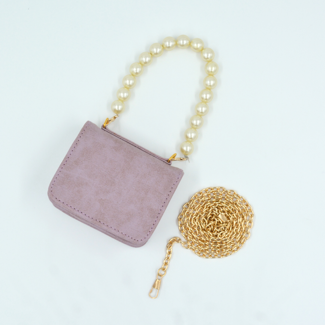 Lavender Croc Embossed Monogram bag