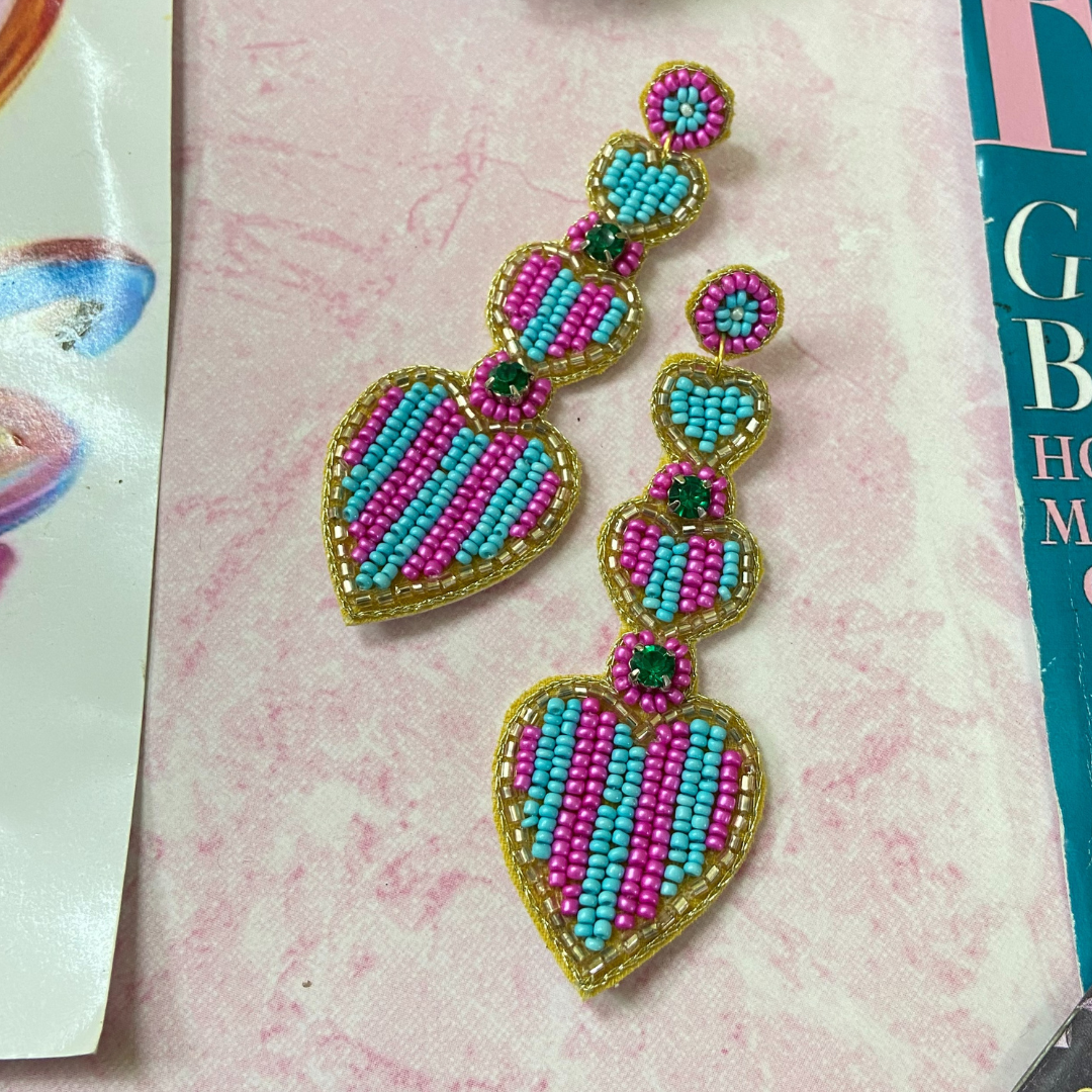 Layer of Hearts Earring