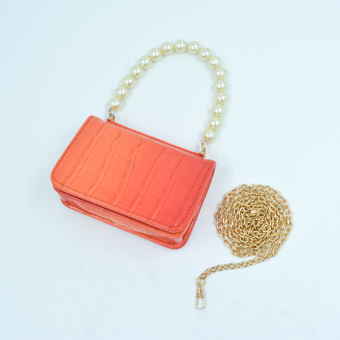 Ombre Orange Monogram Bag