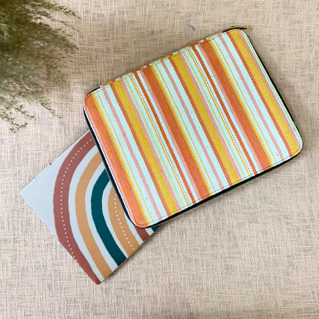 Orange Lines Stirpes Laptop Sleeves