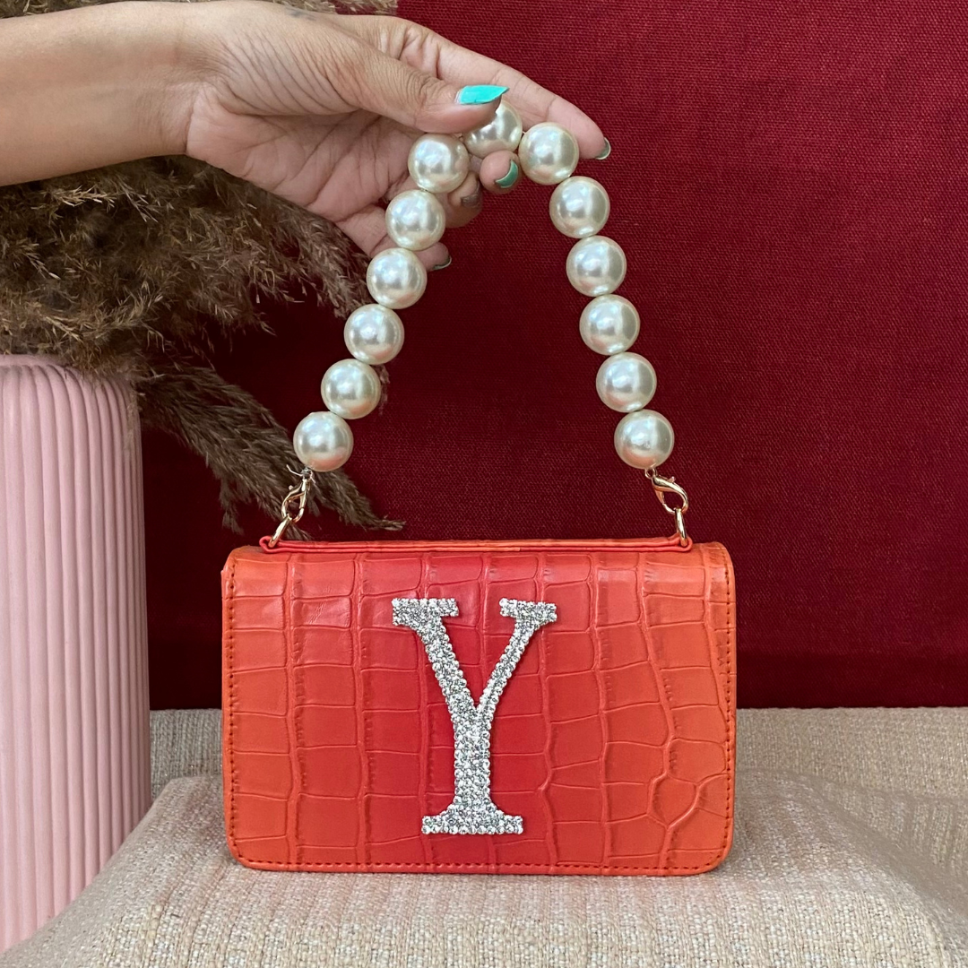 Orange Ombre Box Style Waist Bag Phone Size