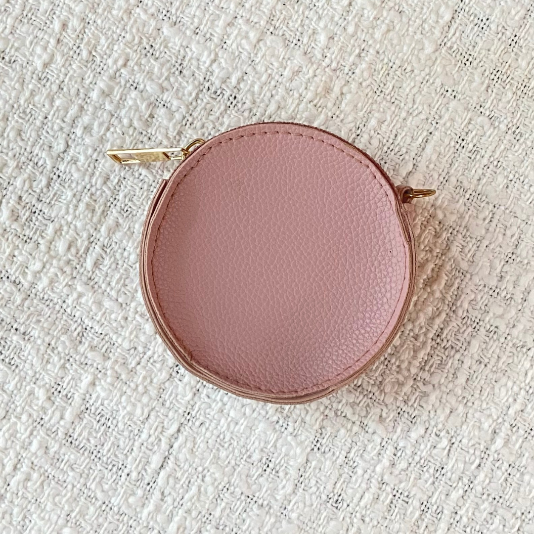 Pink Plain Pochette Belt with Phone Case