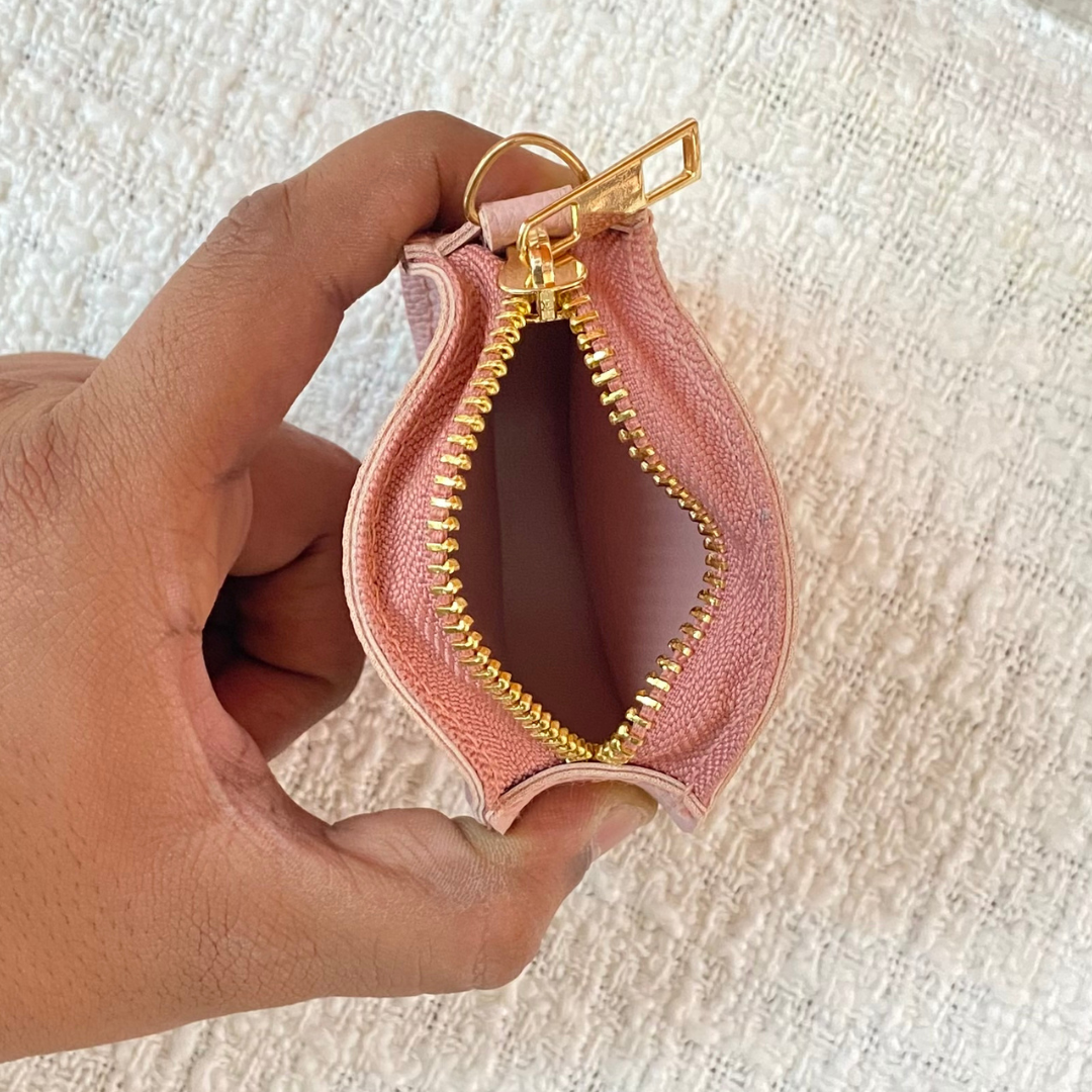 Pink with Boho Cloth on Pocket Pochette only Belt