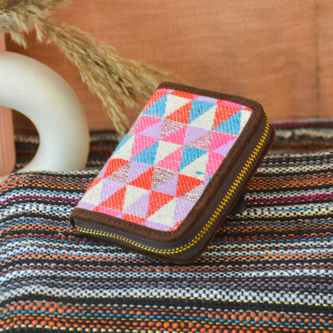 Pink Triangle Mini Wallet