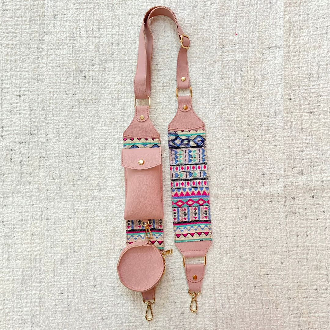 Pink Pouch + Pink with Purple Pop Pochette Belt