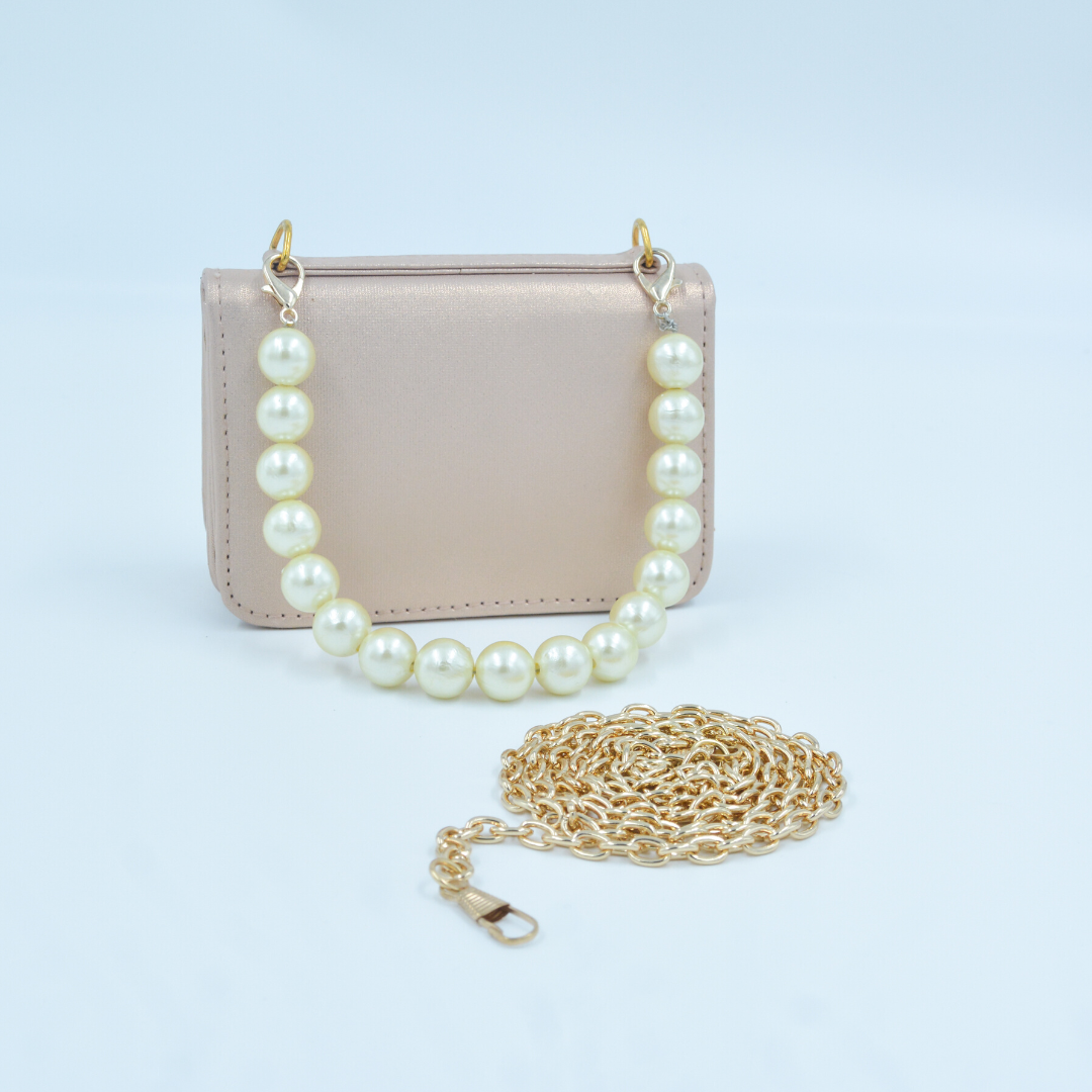 Rosegold Non-Textured Monogram Bag