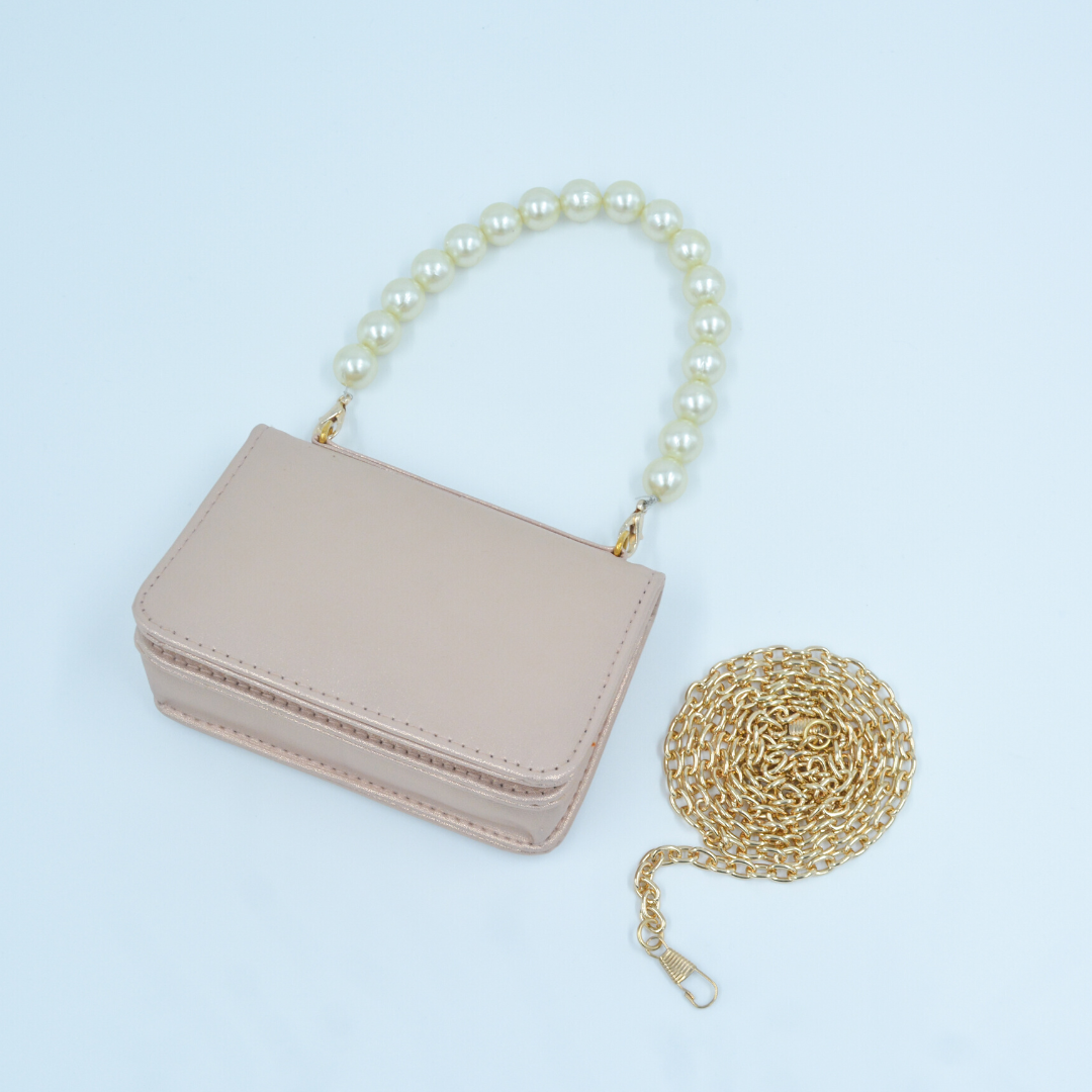 Rosegold Non-Textured Monogram Bag
