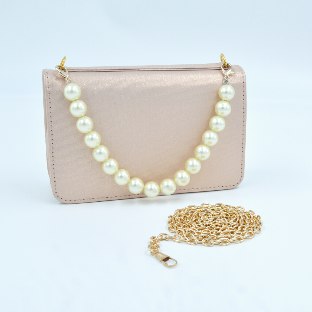 Rosegold Non-Textured Monogram Bag