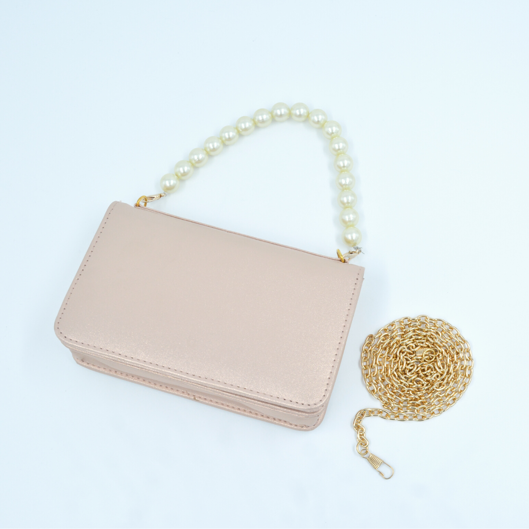 Rosegold Non-Textured Monogram Bag
