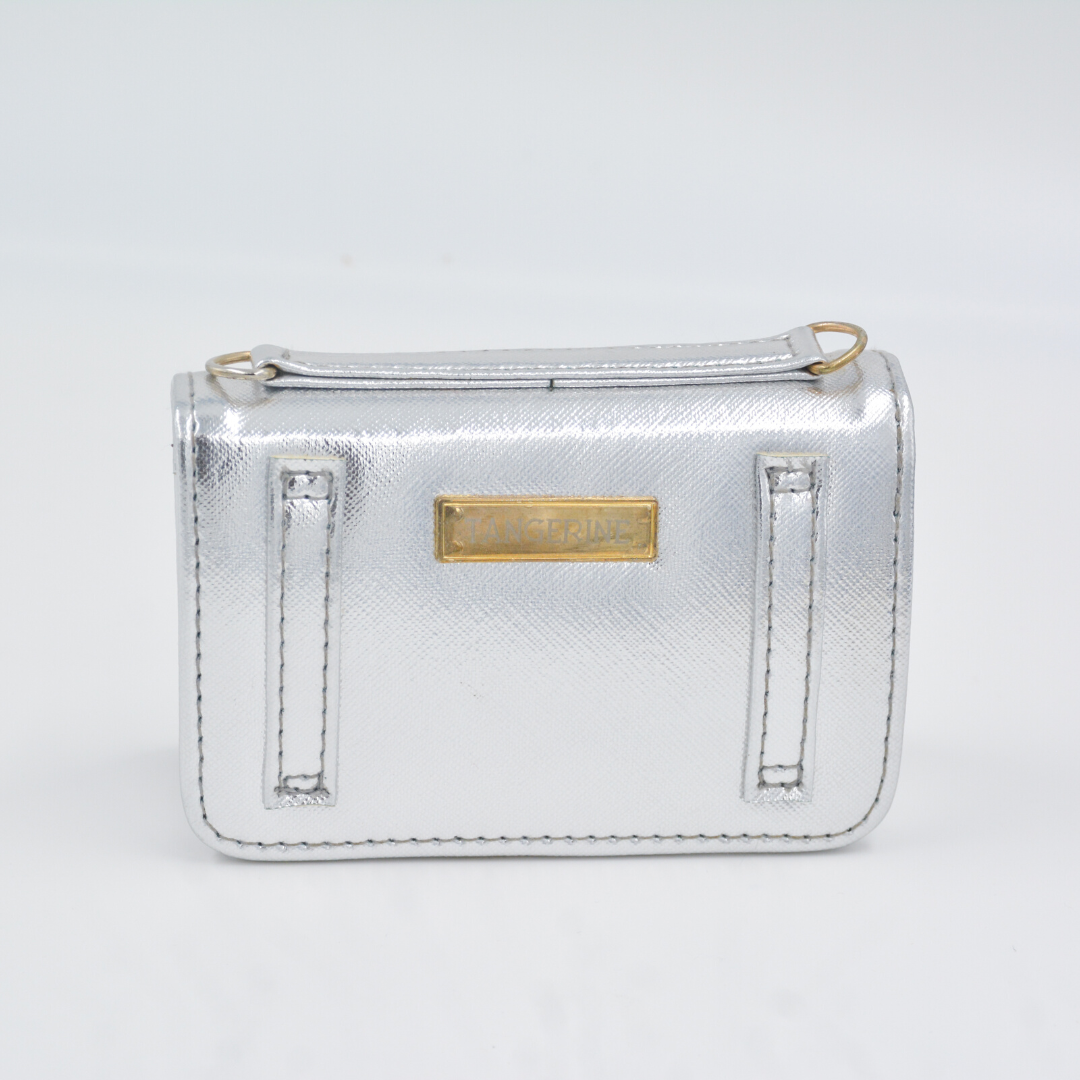 Silver Monogram Bag