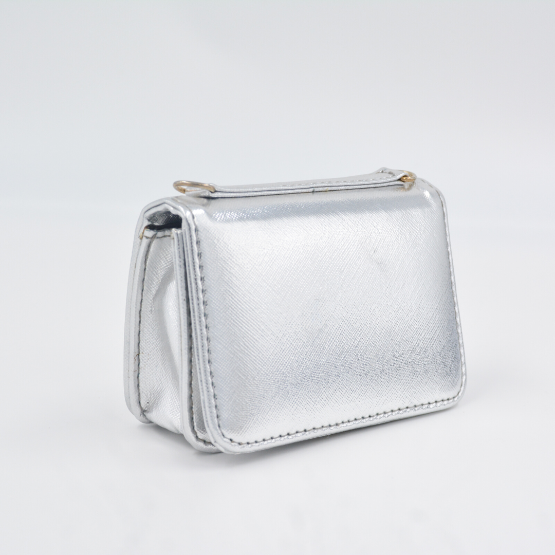 Silver Monogram Bag