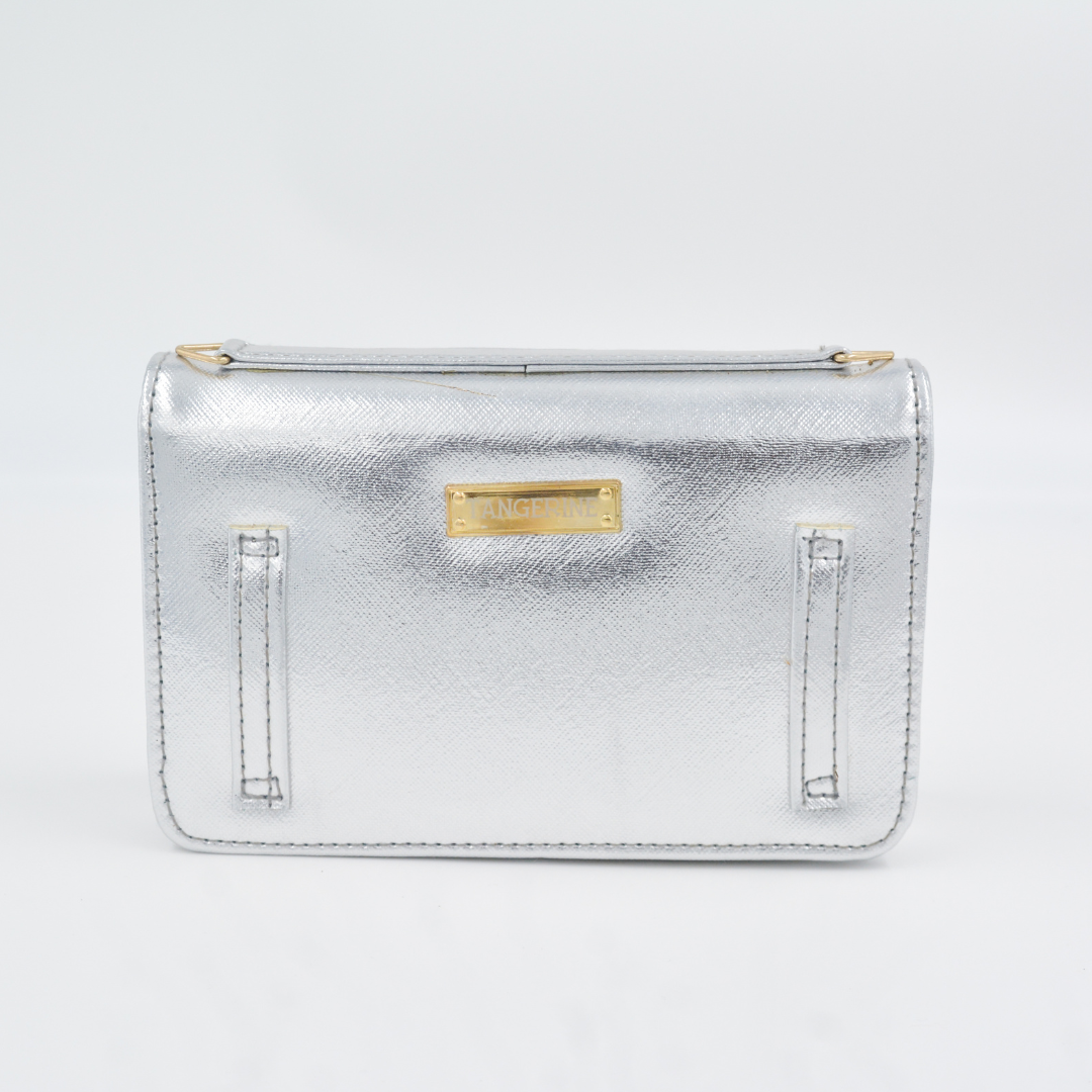 Silver Monogram Bag
