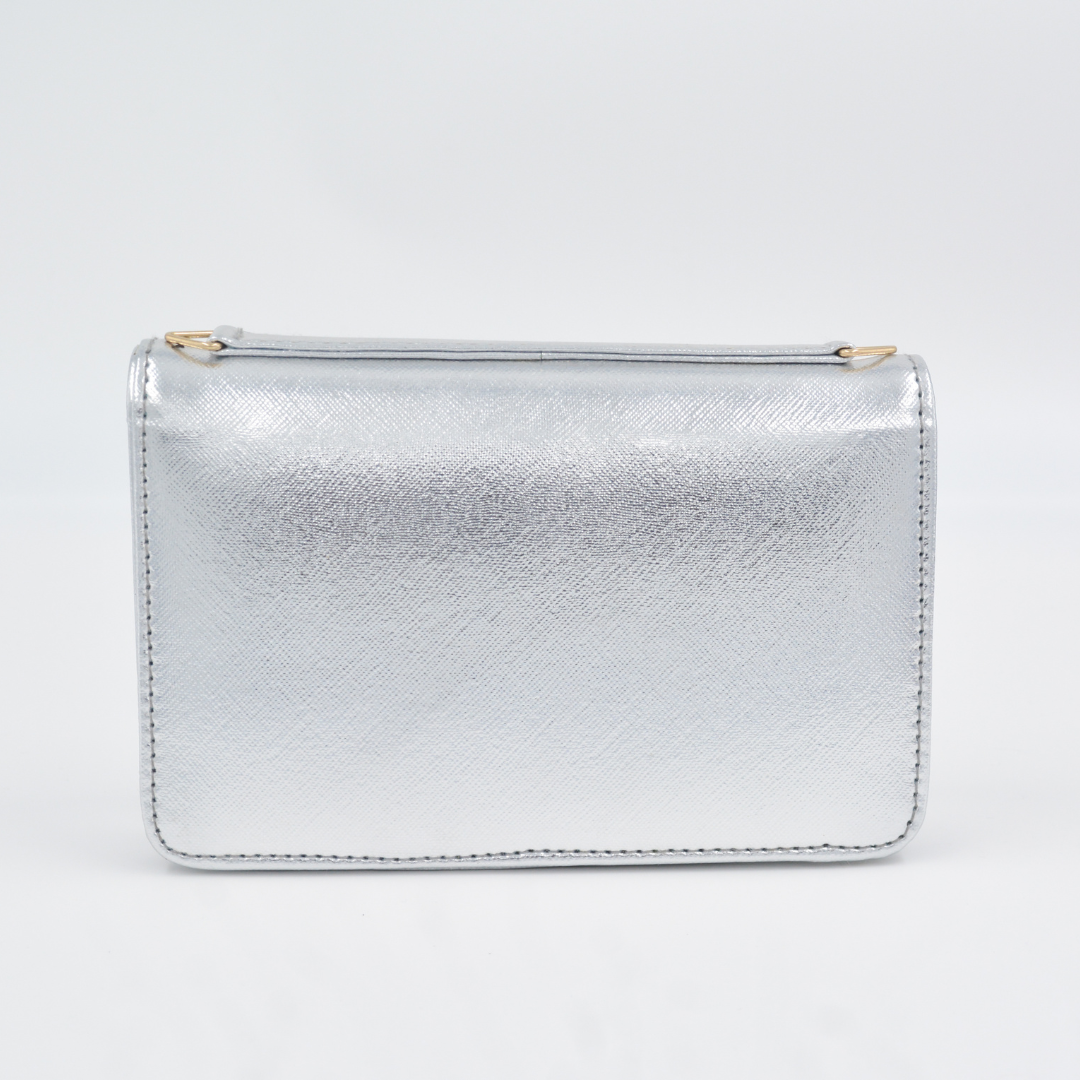 Silver Monogram Bag