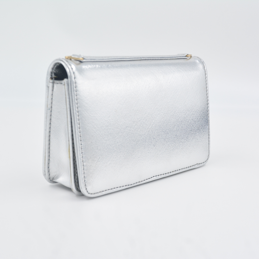 Silver Monogram Bag