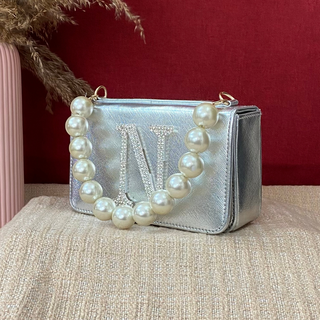 Silver Box Style Waist Bag Phone Size