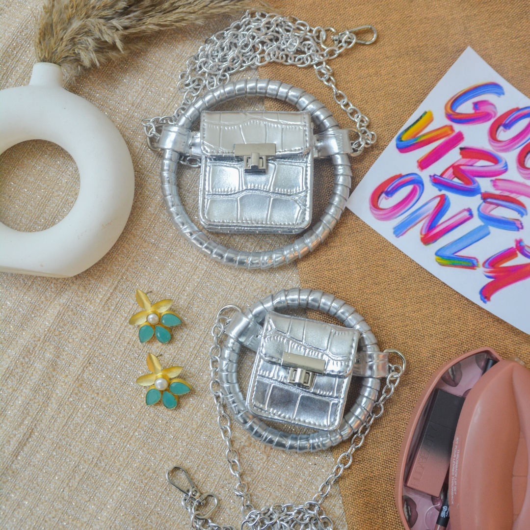 Silver Croc Ring Small & Big Combo