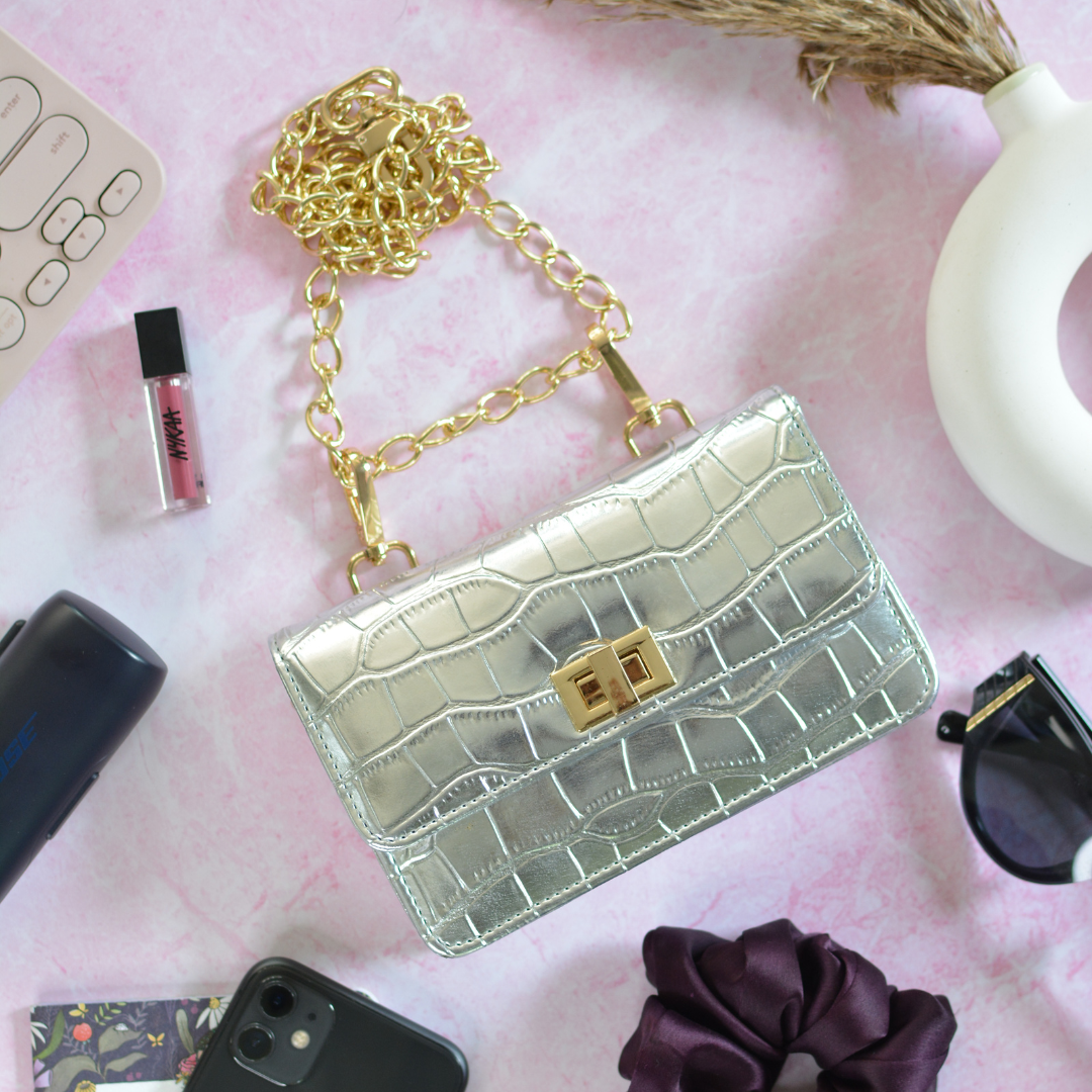 Silver Phone Size Clip on