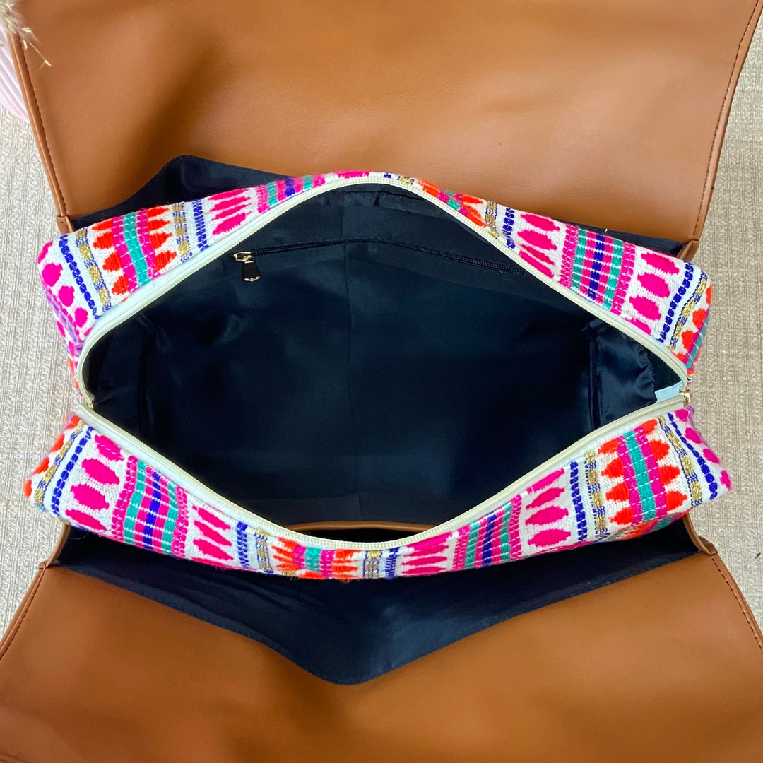 Tan Pink Bullet Leera 16inch Bag