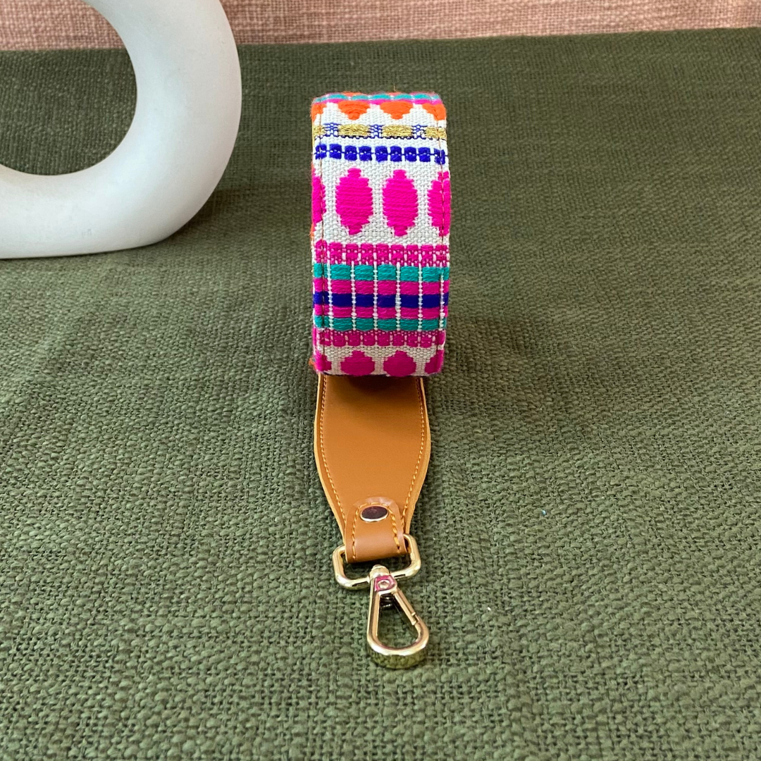 Tan Pink Bullet Shoulder Strap