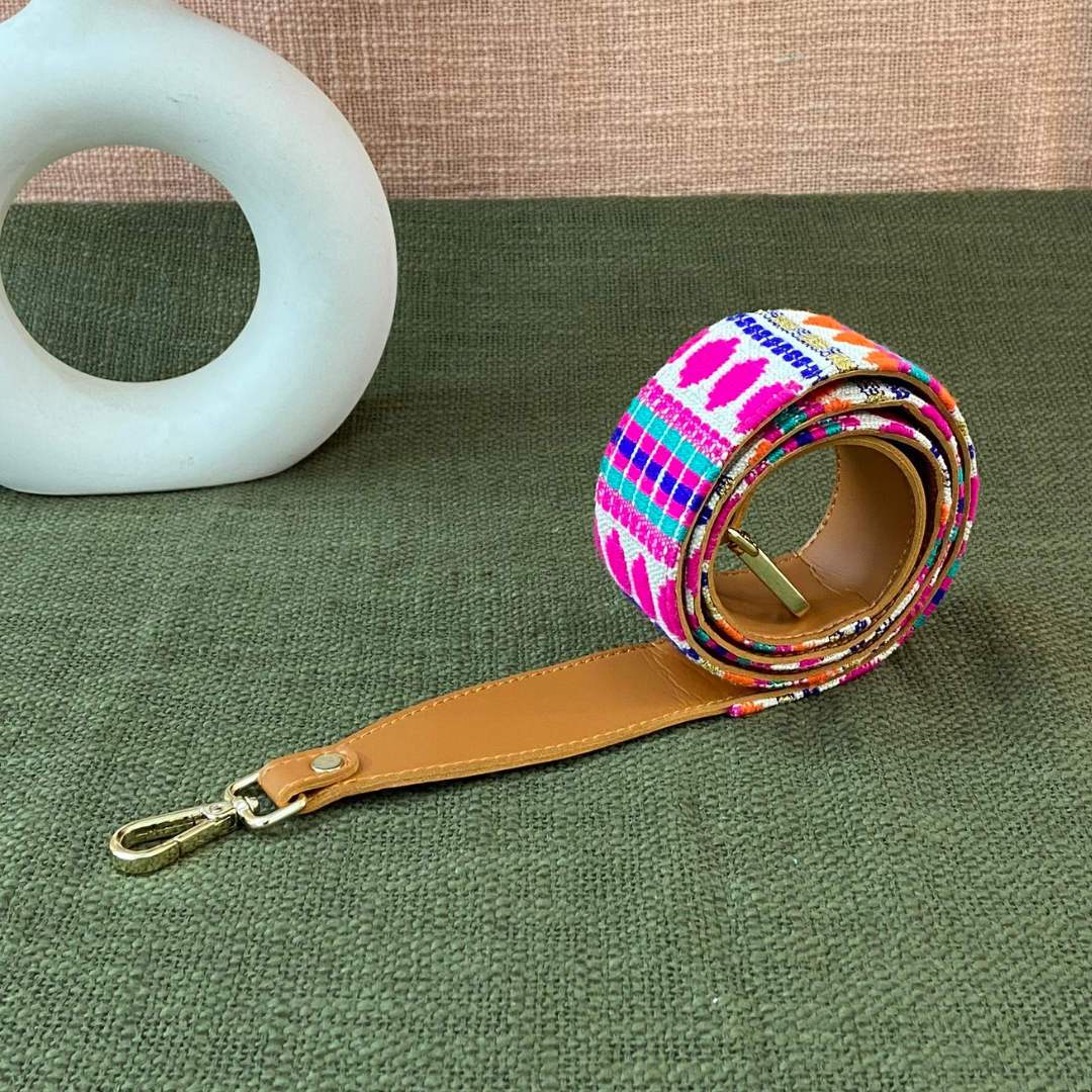 Tan Pink Bullet Shoulder Strap