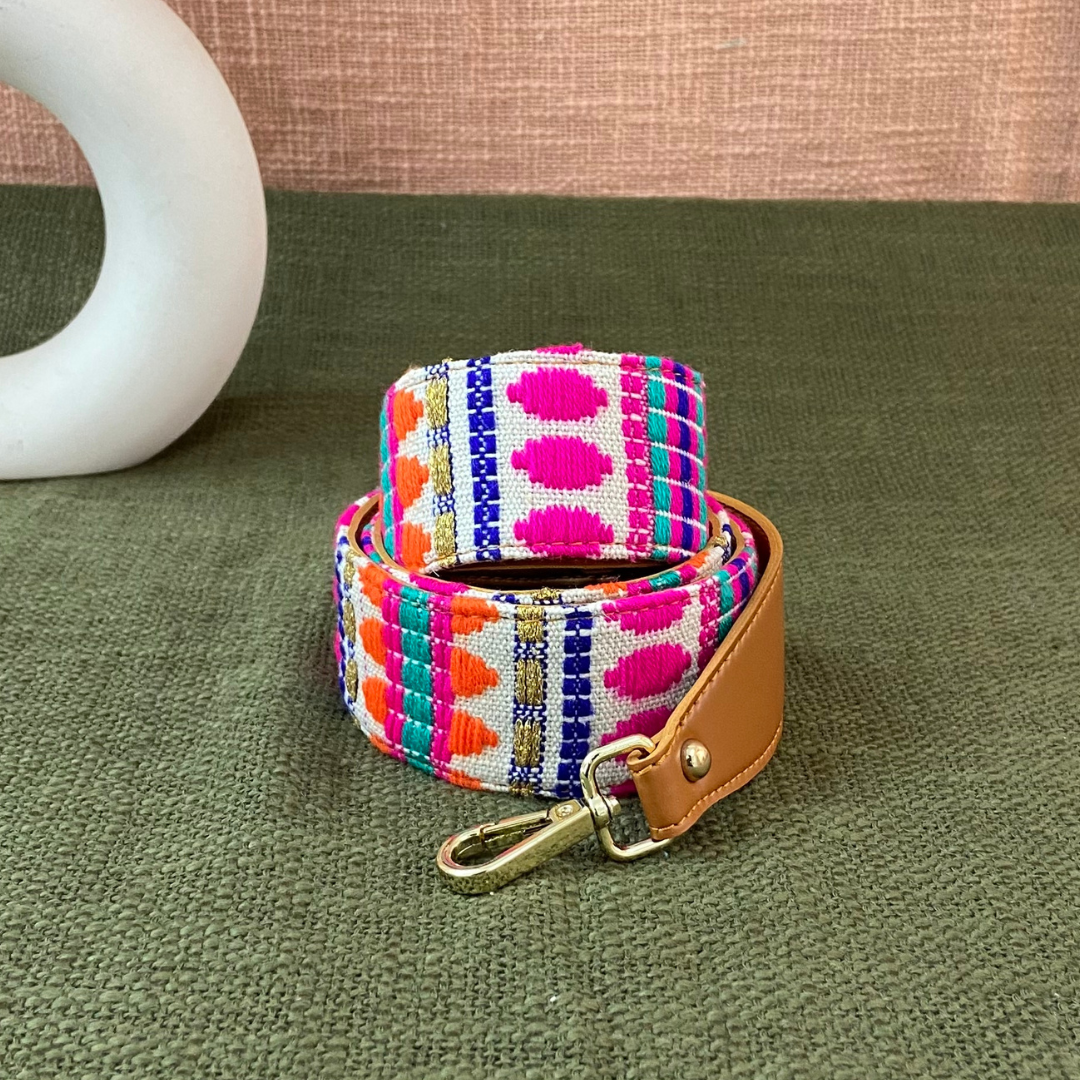 Tan Pink Bullet Shoulder Strap