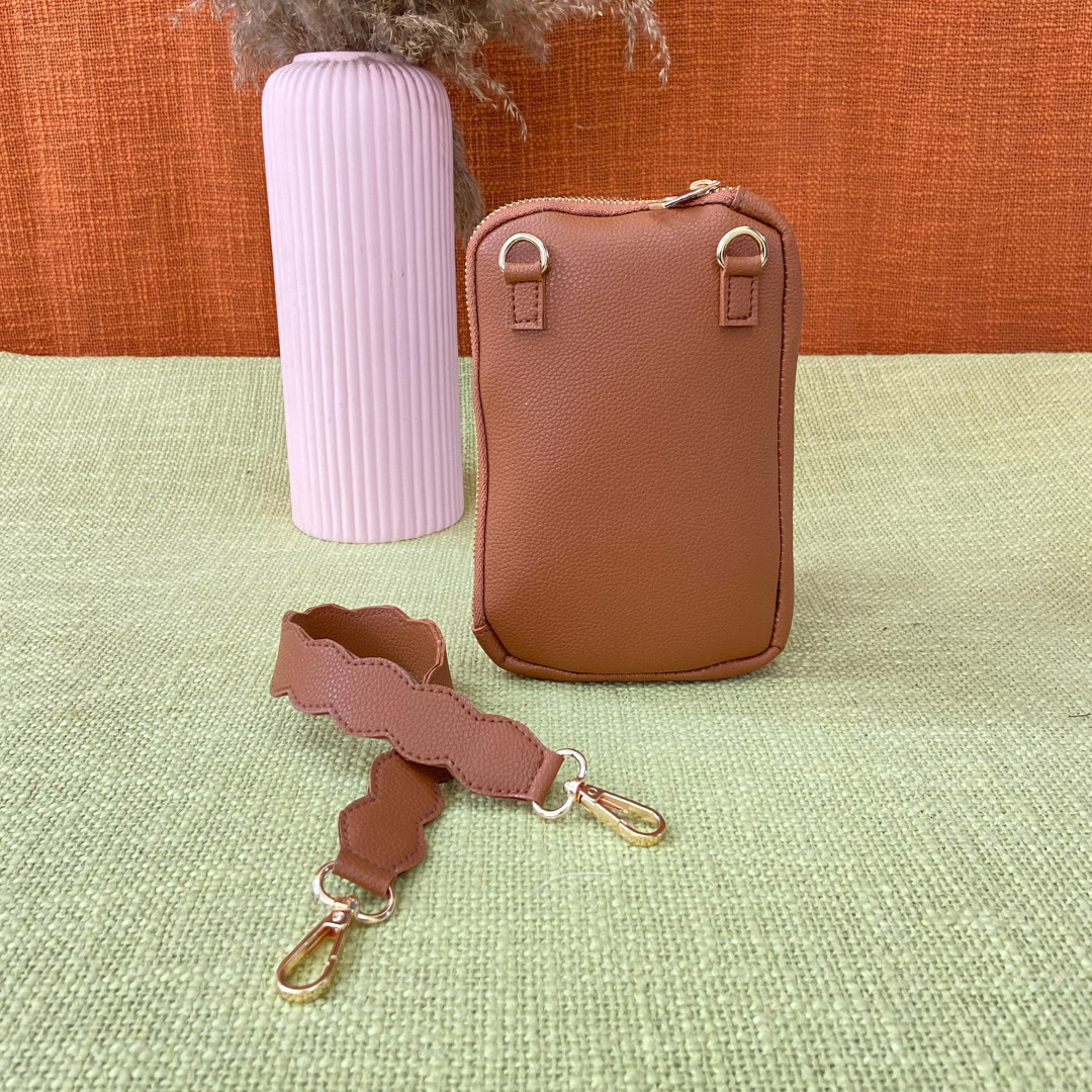 Tan Pouch + Tan Plain Pochette Belt