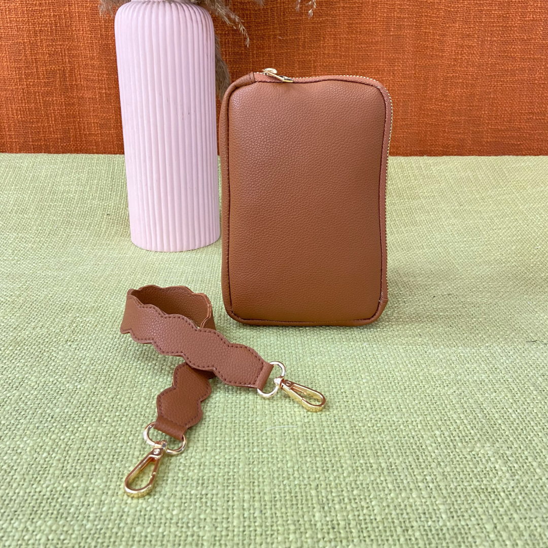Tan Pouch + Tan Plain Pochette Belt