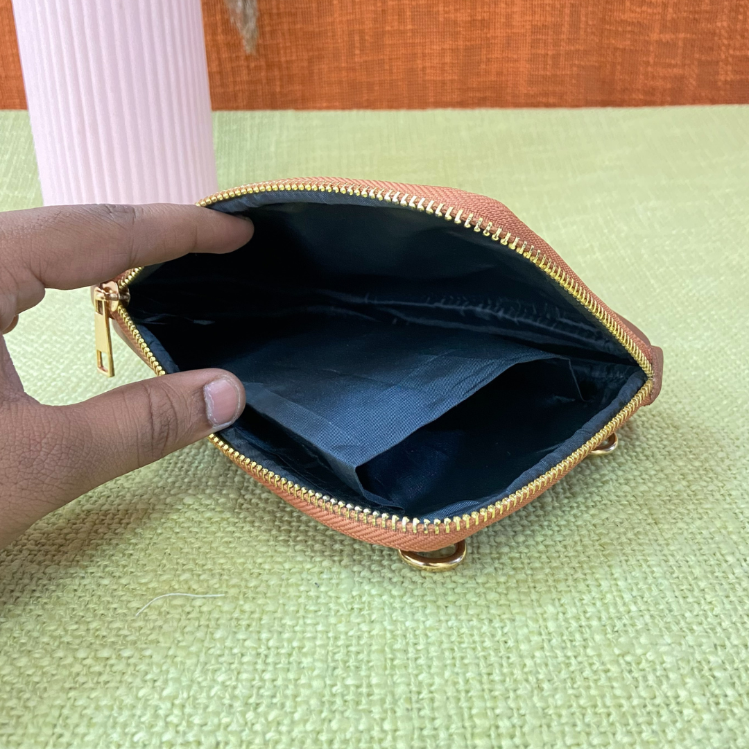 Tan Pouch + Tan Plain Pochette Belt