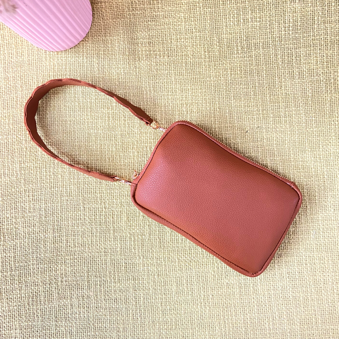 Tan Pouch + Tan Plain Pochette Belt