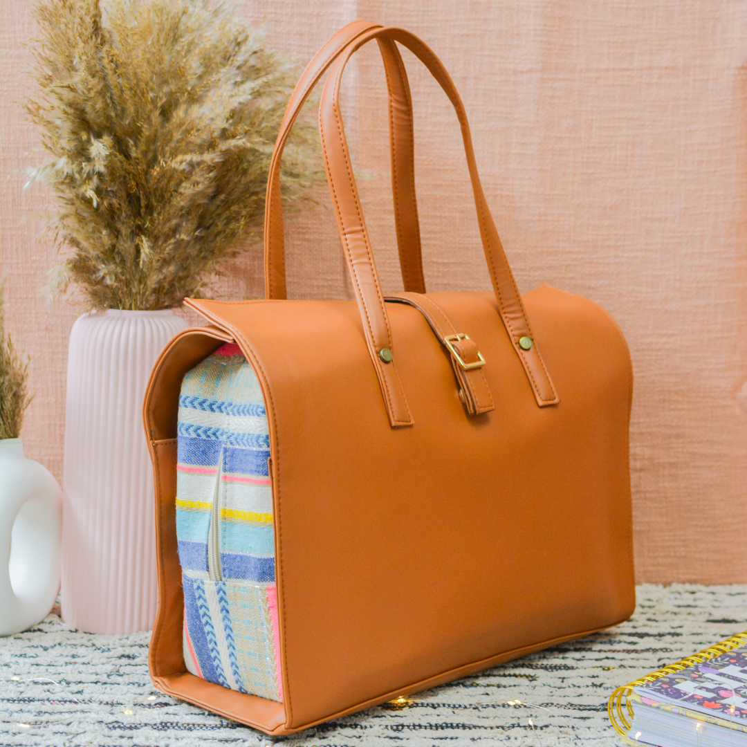 Tan Vibrant Leera 16inch Bag