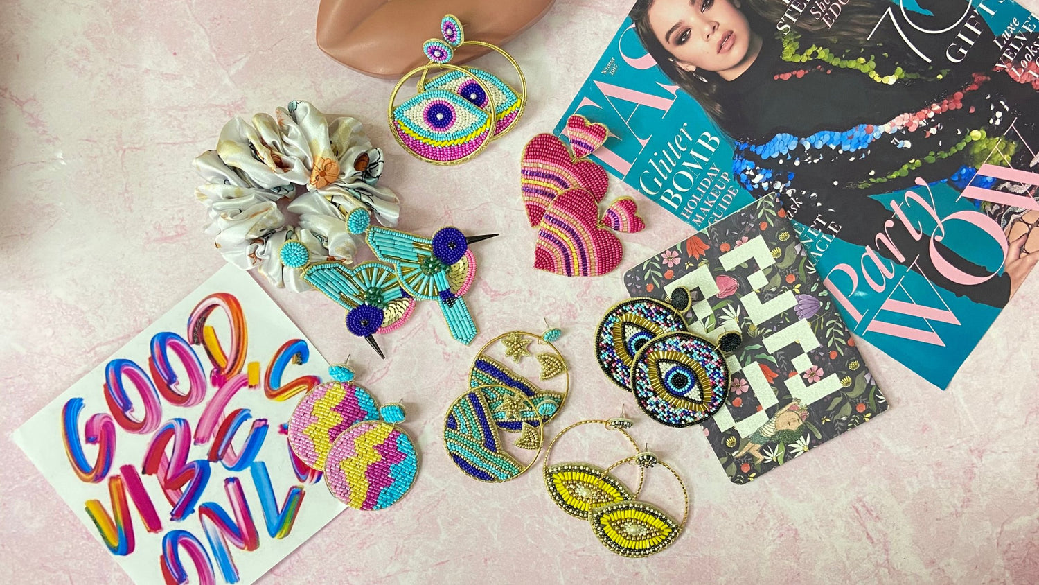 Hand Beaded Earrings