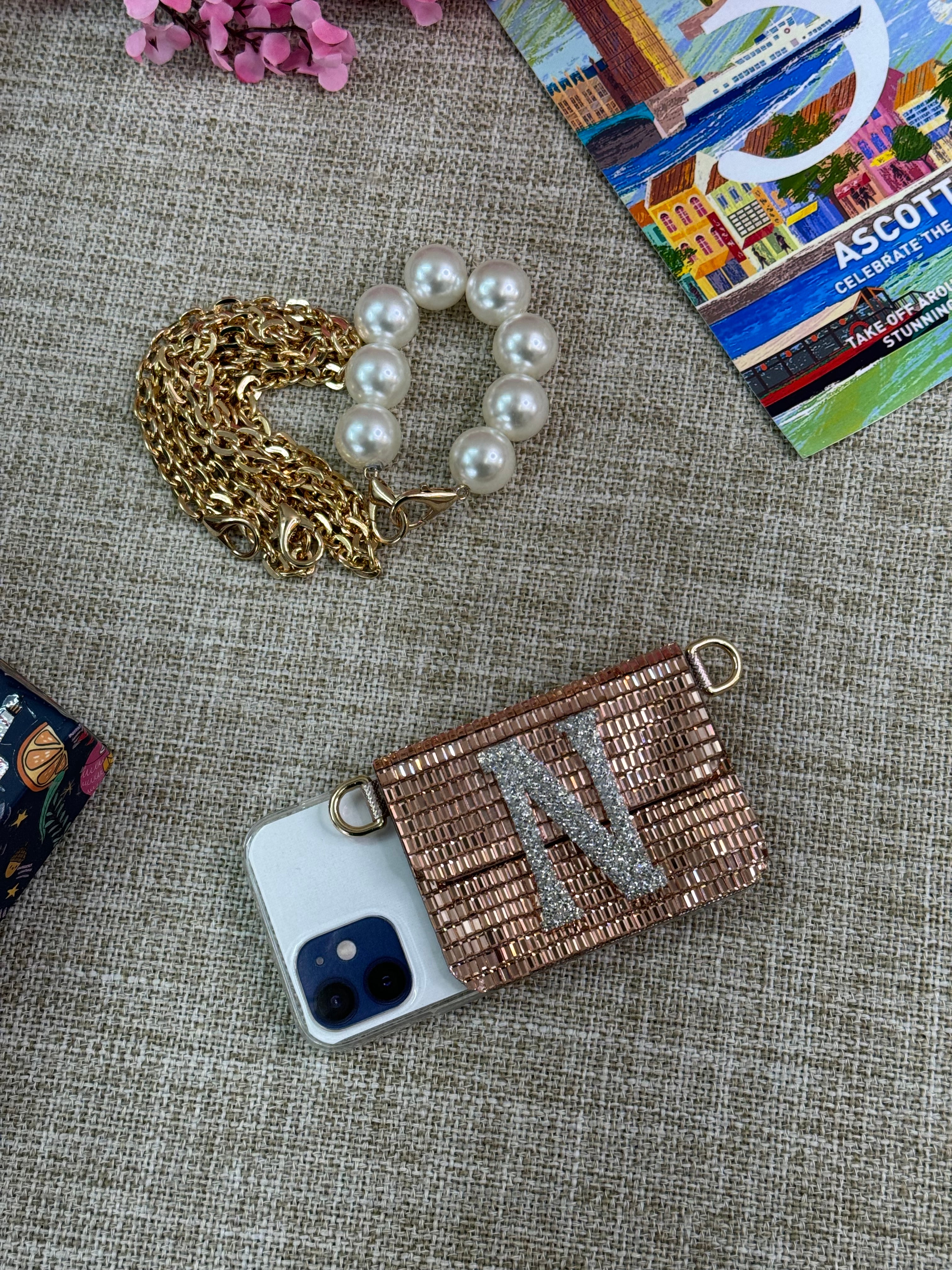 ROSE GOLD MIRROR PHONE SLING