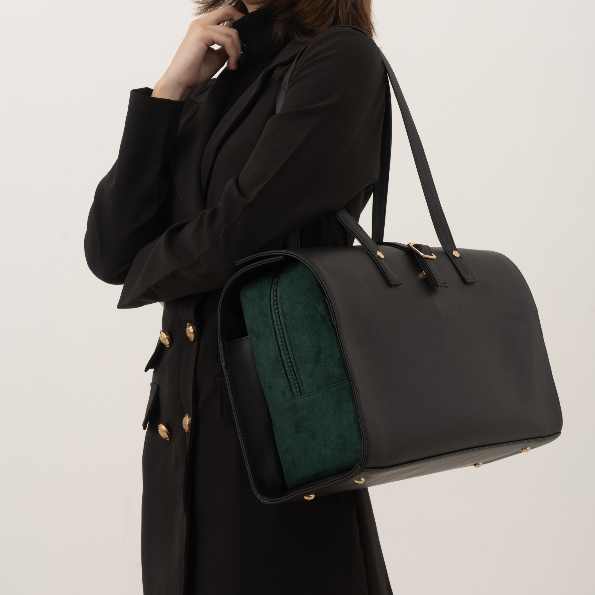 Black &amp; Green Swede Leera 16inch Bag