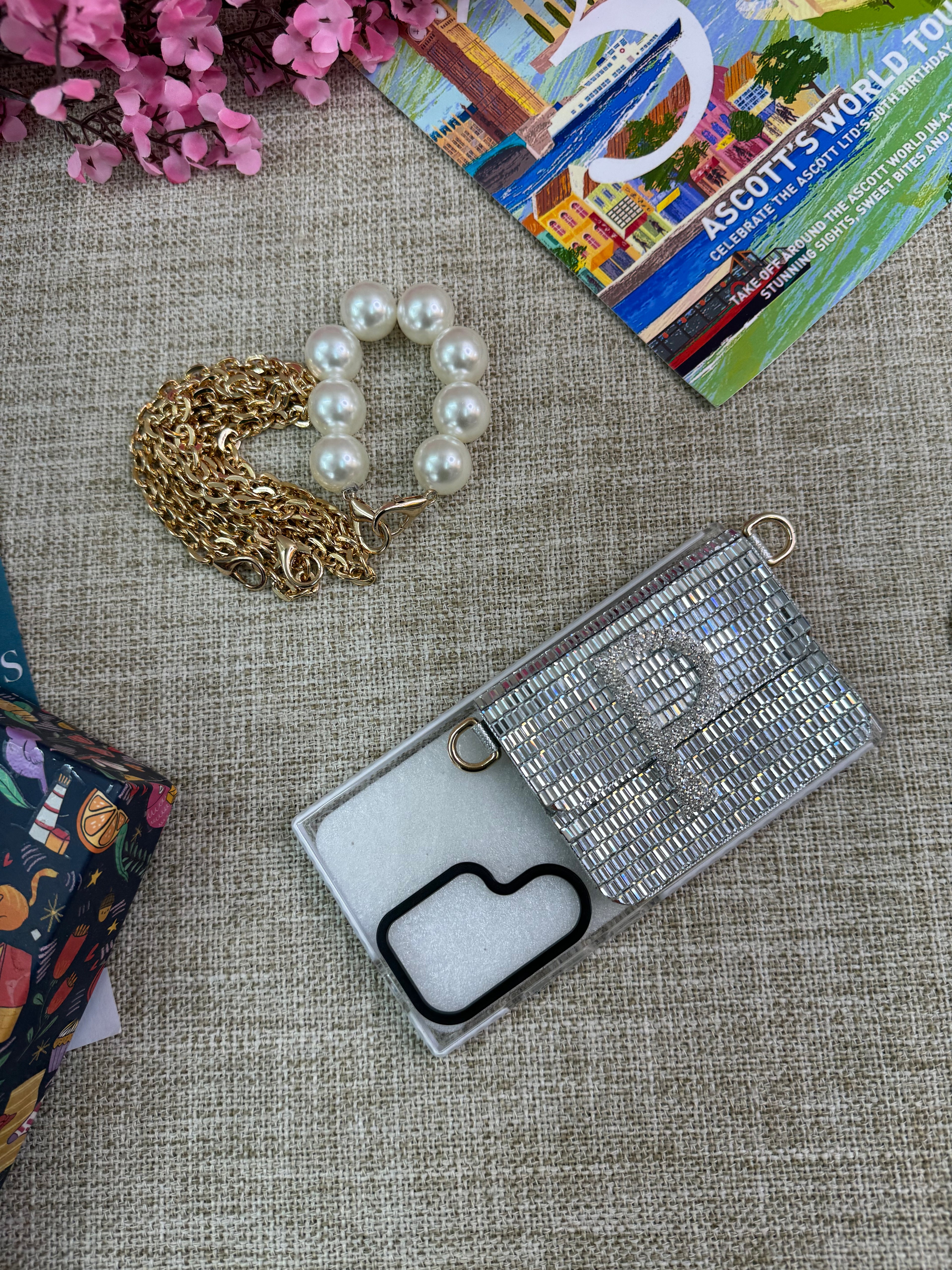 SILVER MIRROR PHONE SLING