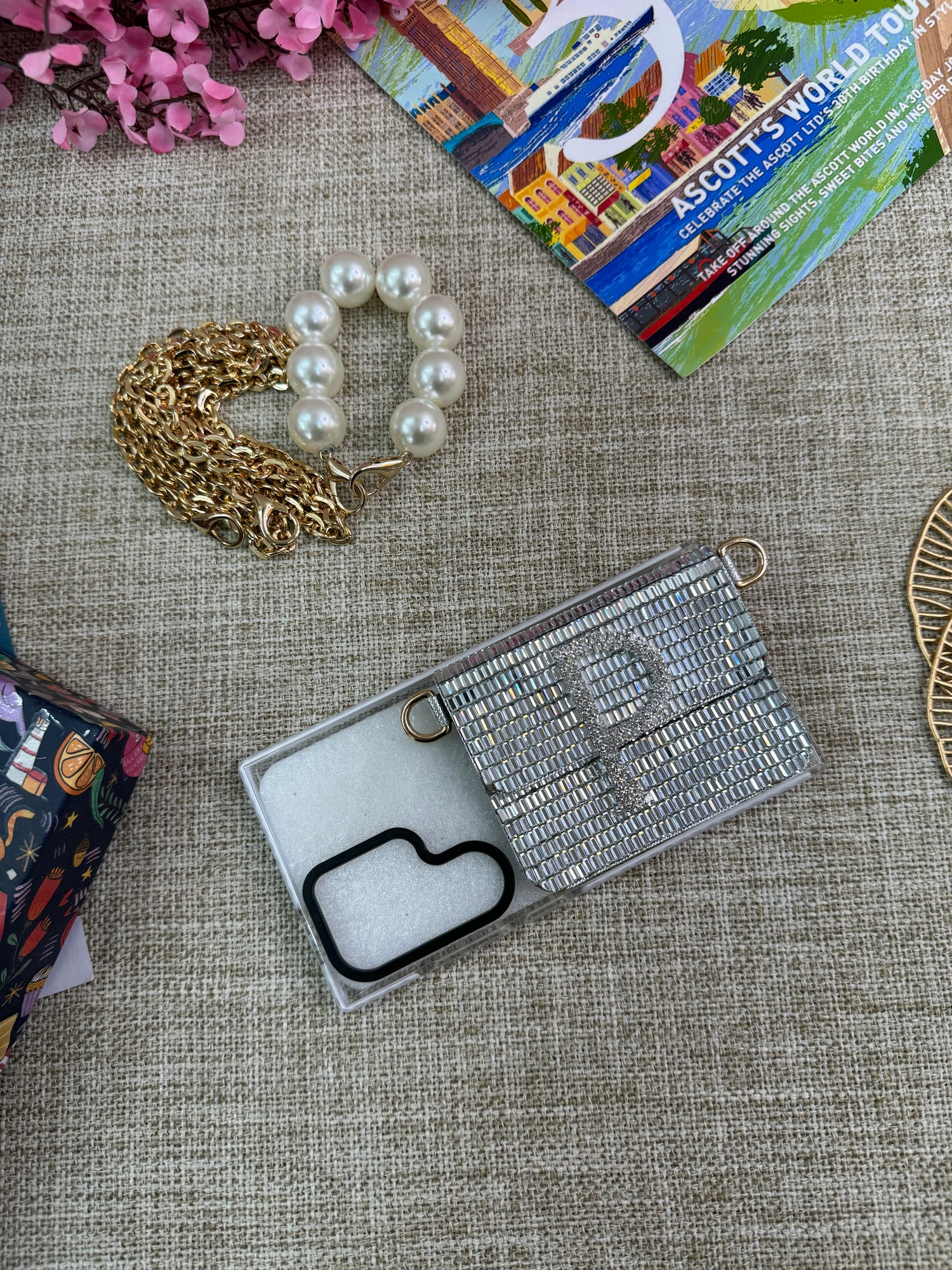 SILVER MIRROR PHONE SLING