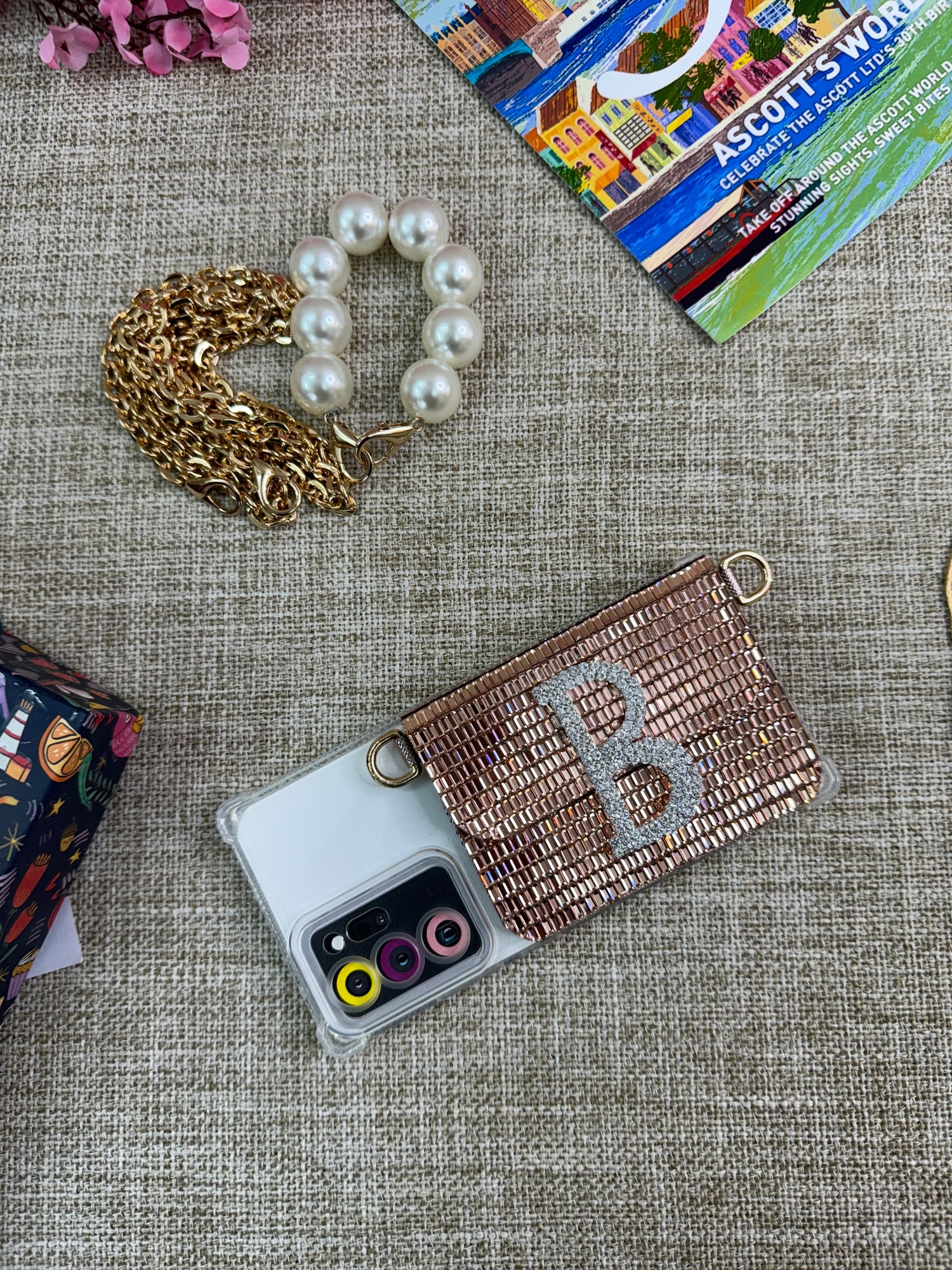 ROSE GOLD MIRROR PHONE SLING