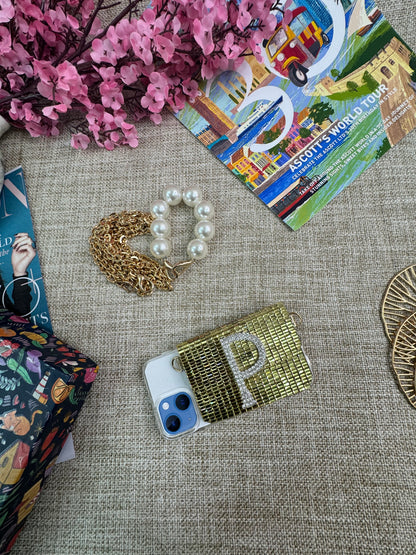 Gold Mirror Phone Sling