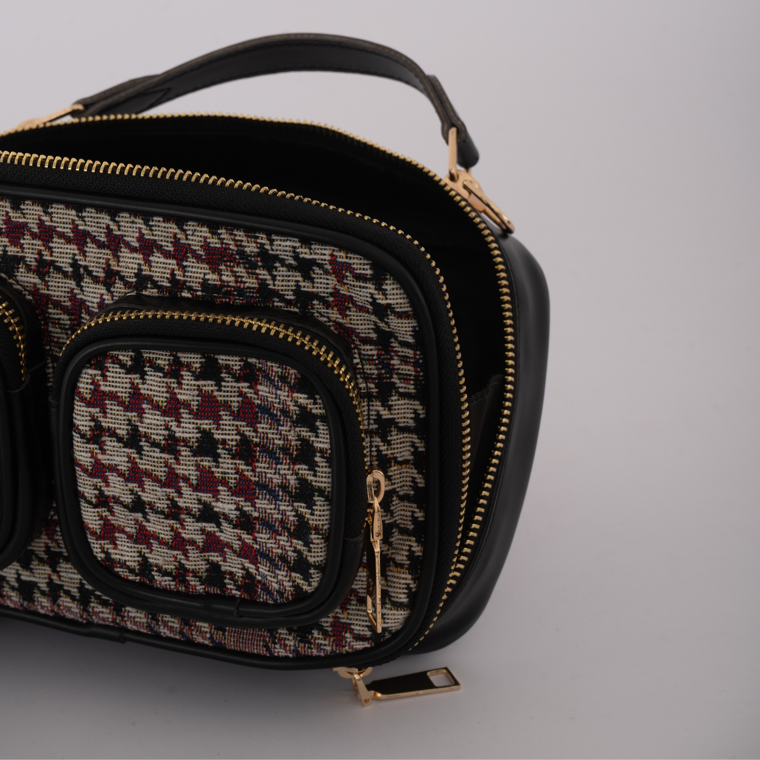 The Bomb Shell - Sling In Black Multi Coloured Houndstooth