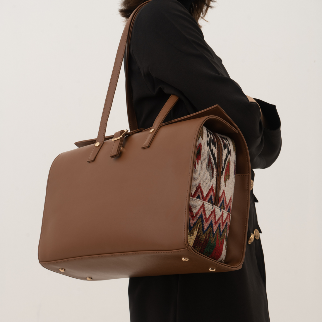 Brown Tribal Leera 14inch Bag