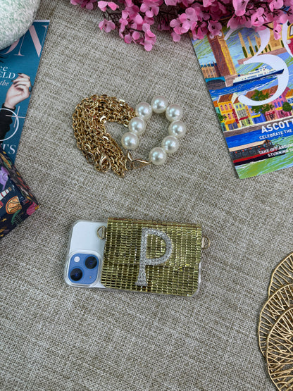 Gold Mirror Phone Sling