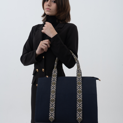 New Emmy Tote Bag 14Inch - In Black Diamond