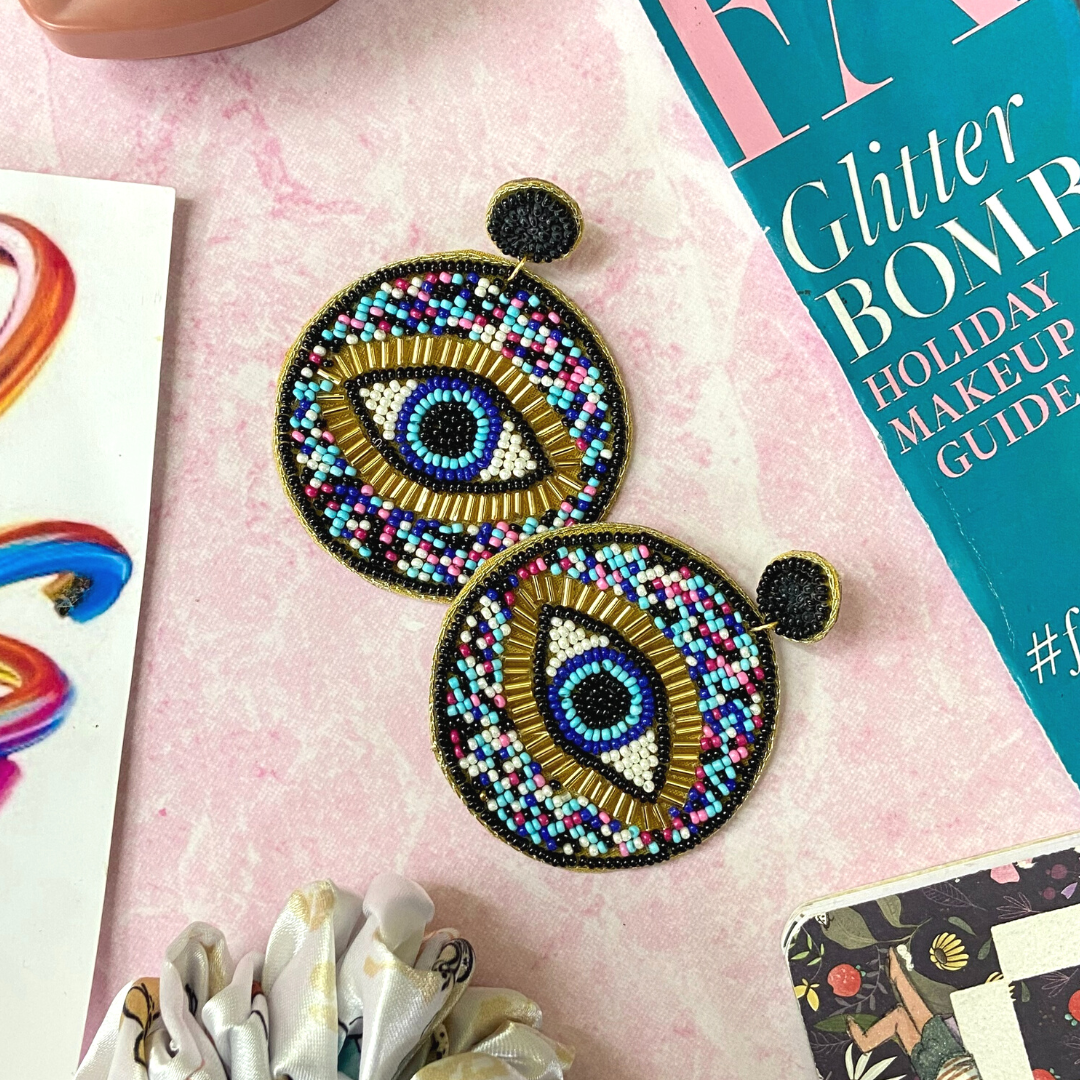 Evil Eye Multi-color Earrings