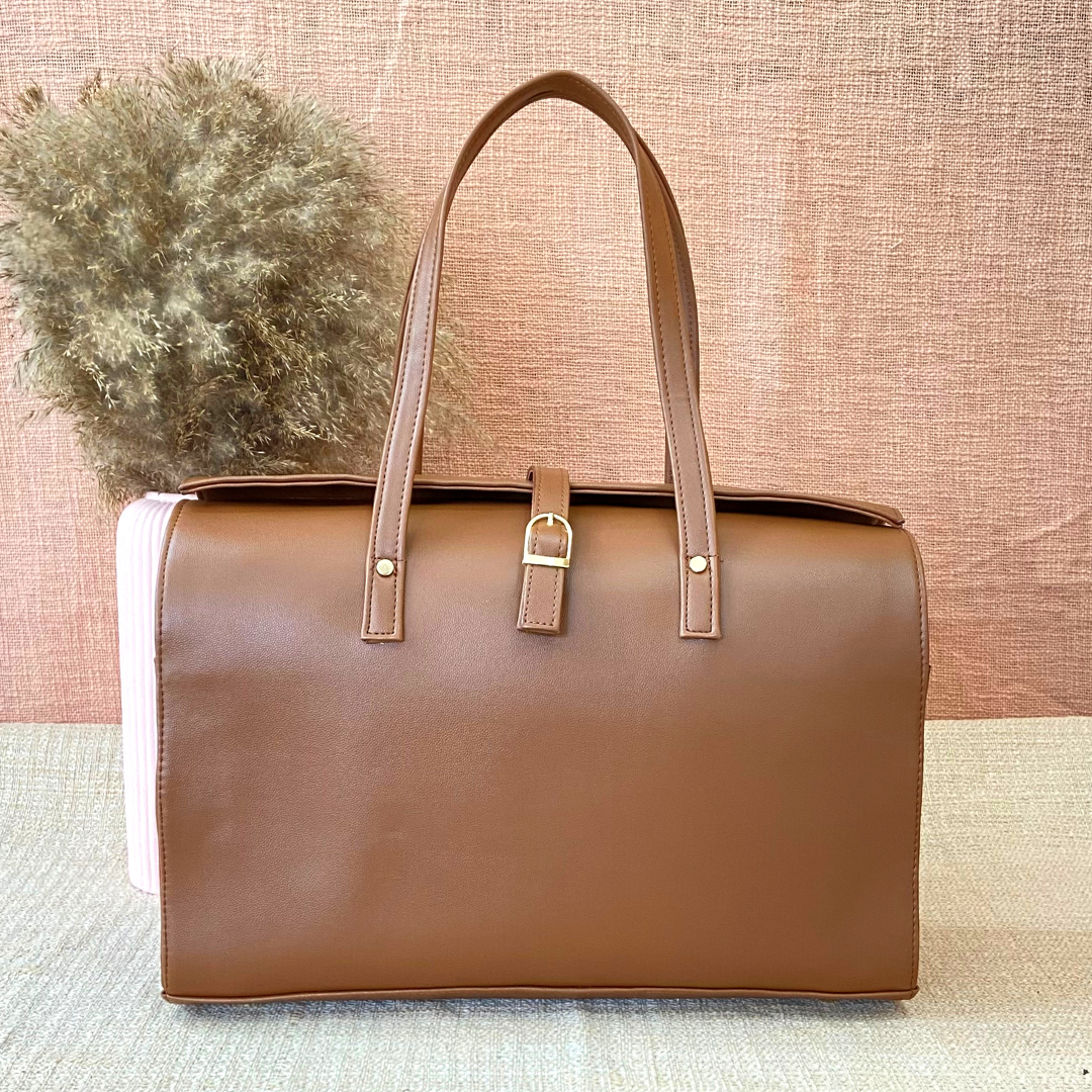 Brown with Boho Design Leera 16inch Bag