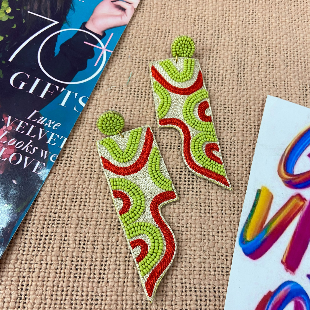 Verde Rosso Earrings